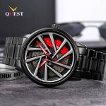 SKMEI New Wheels Rolling Creative Fashion Men’s Watch Che Youhui League Fans Butterfly Double Snap Gift Wristwatch